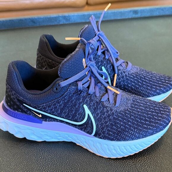 Nike Women's React Infinity Run Flyknit 3 - Cave Purple Orange size 8 NWOT - Picture 5 of 12